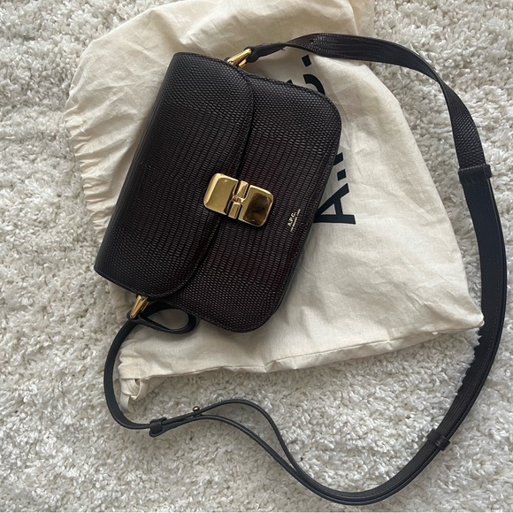 A.P.C burgundy mini grace bag - Picture 8 of 9